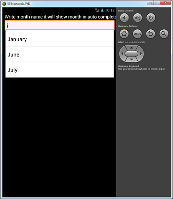 String Auto Complete