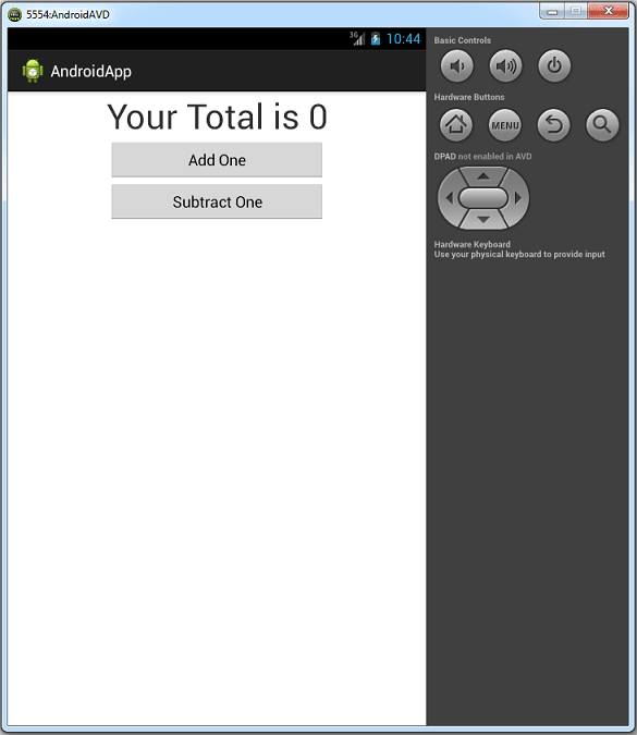 Android First Example Image