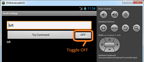 Text non-Color and Toggle Off