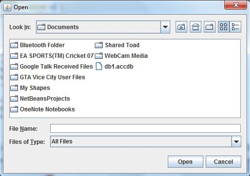 JFileDialog Example