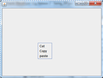 PopUpMenu Example