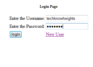 Login page image