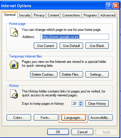 Steps to configure Language step-2