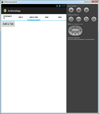 Tabs example second tab