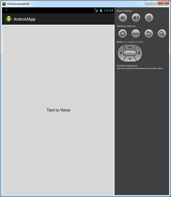 Text to speech example