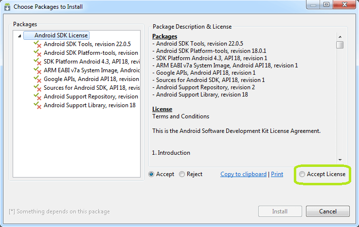 Installing the Android SDK