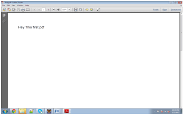 PDF with table generated by iText